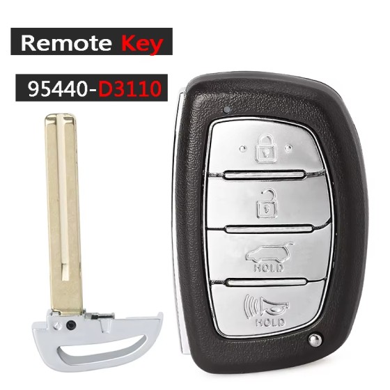2017-2019 Hyundai Tucson / 4-Button 433Mhz 47 Chip Smart Key / PN: 95440-D3110 / TQ8-FOB-4F11 (AFTERMARKET)